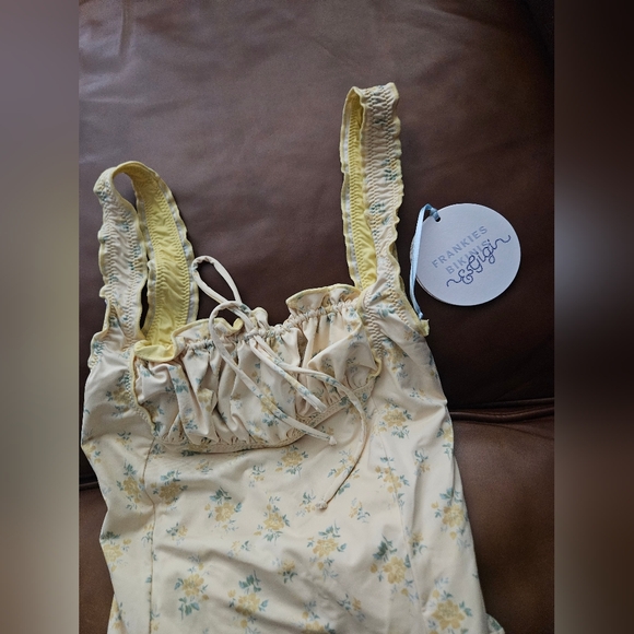 Gigi Hadid x Frankie's Bikinis Fawn Swimsuit in Honeysuckle New NWT Size S Small - Picture 7 of 10